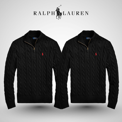 RL™ Cable-Knit Cotton Quarter-Zip Sweater