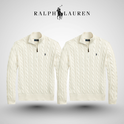 RL™ Cable-Knit Cotton Quarter-Zip Sweater
