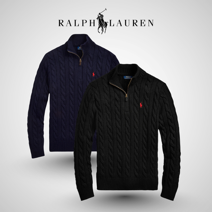 RL™ Cable-Knit Cotton Quarter-Zip Sweater