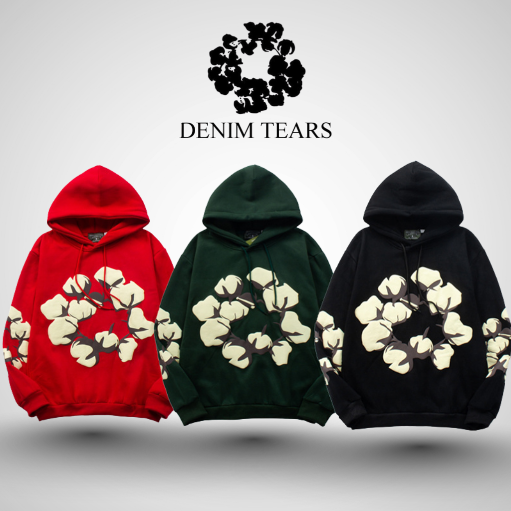 DT™ 'Cotton Wreath' Puff Print Hoodie