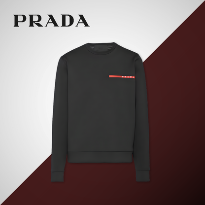 Technical 'Double Tec' Jersey Crewneck Sweater