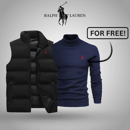 RL™ Insulated Puffer Vest with Free Knit Turtleneck