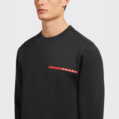 Technical 'Double Tec' Jersey Crewneck Sweater
