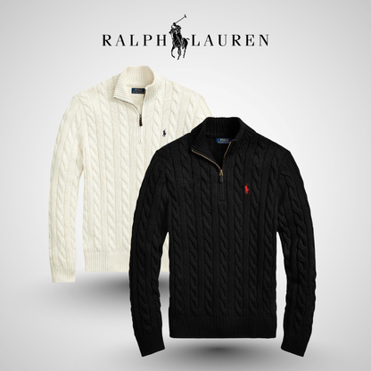 RL™ Cable-Knit Cotton Quarter-Zip Sweater