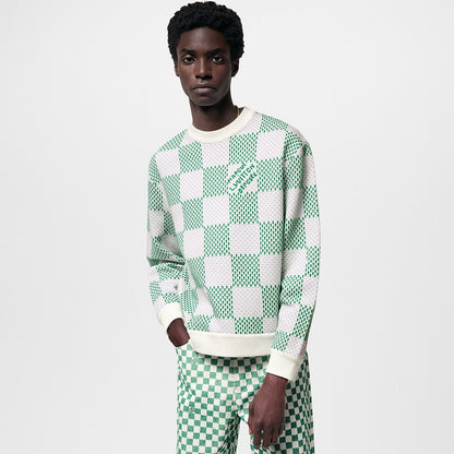 LV™ Textured Damier Checkered Knit Sweater