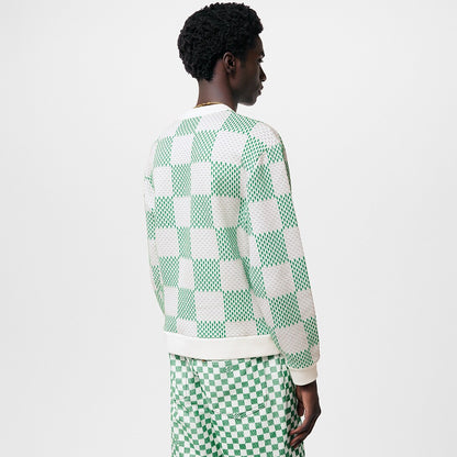 LV™ Textured Damier Checkered Knit Sweater