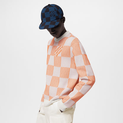 LV™ Textured Damier Checkered Knit Sweater
